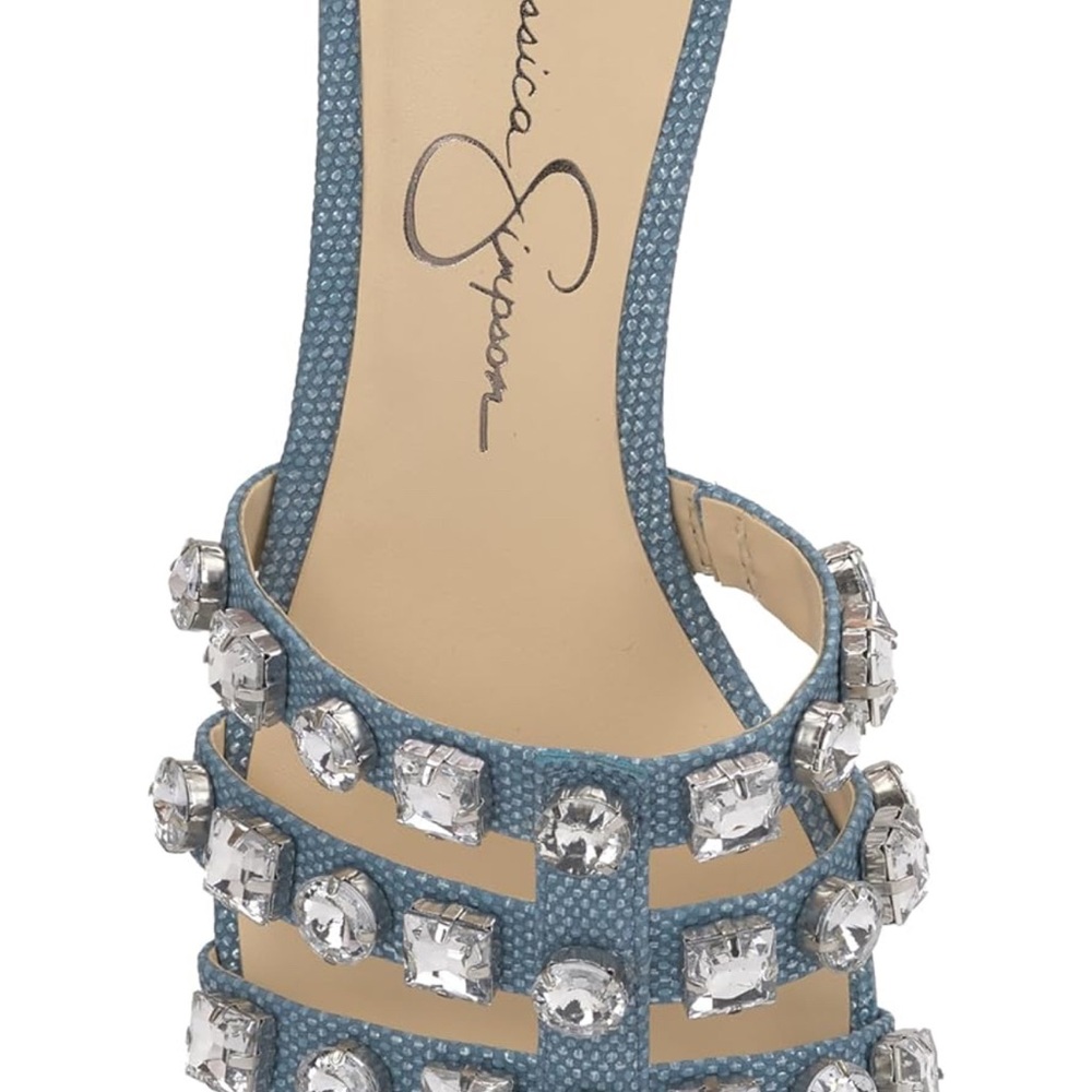 Jessica Simpson Blue Crystal Heels